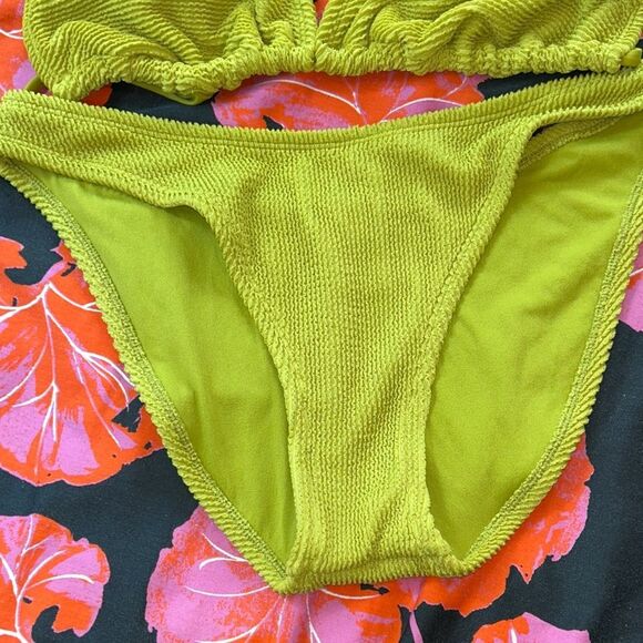 Wild Fable 70s groovy look👀 Lime 🍋‍🟩 Green Bikini👙Beach🏖️Time! Lined. Comfy! - Picture 14 of 17